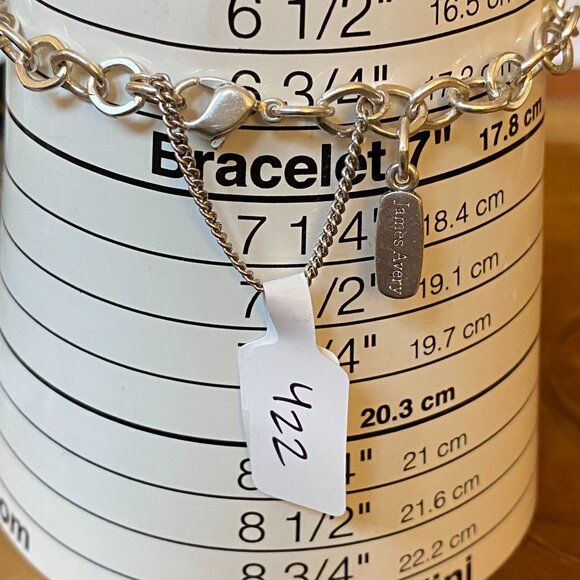 James Avery Forged Link Charm Bracelet, Size S, Sterling Silver - Picture 2 of 2
